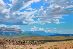 The-Sierra-del-Carmen-seen-from-Big-Bend-2019-Oil-on-Linen-30x48