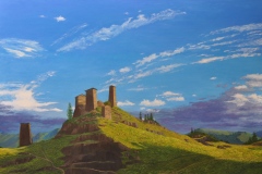 Citadel-at-Omalo-40x60-Oil-on-Linen