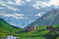 May-Morning-in-Ushguli-30x48-Oil-on-Linen