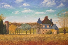 La-Mahaudiere-Loire-Valley-1989-24x36-Oil-on-Linen