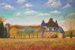 La-Mahaudiere-Loire-Valley-1989-24x36-Oil-on-Linen