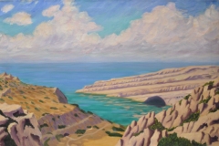 The-Bay-at-Matala-24x36-Oil-on-Linen
